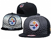 Steelers Team Logo Black Reflective Adjustable Hat GS,baseball caps,new era cap wholesale,wholesale hats
